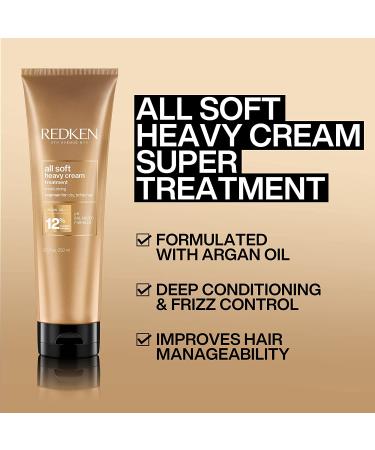 Redken All Soft Heavy Cream Super Treatment - 8.5 Fl Oz | Deep Conditioner for Dry Hair - Buy Online on GoSupps.com