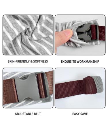 vrbabies Ergonomic Baby Carrier | Skin-Friendly Wrap for Newborns to Toddlers | Easy Breastfeeding | Lightweight & Breathable | Striped Grey Design | Ideal Baby Shower Gift - Buy Online on GoSupps.com