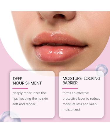 YOENBG ProCollagen Peptide Lip Gloss Balm plumping and moisturizing lip care with vitamin E and peptides longlasting moisturizing lips 5 - Buy Online on GoSupps.com