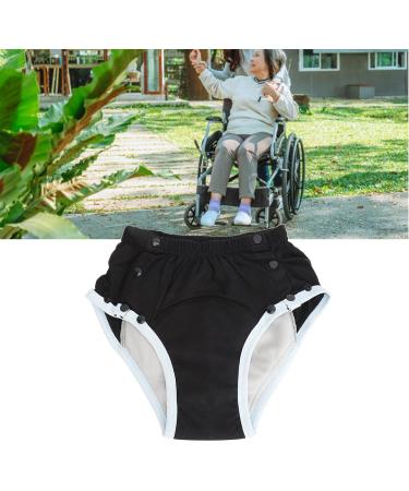 Washable Adult Diapers - Comfortable Cloth Diapers with Inserts | Spout-Safe Pure Cotton Black (M) | Incontinence Solutions - Buy Online on GoSupps.com