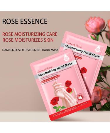 Shefave Moisturising Gloves Hand Mask 3 Pairs - Repair, Whiten, and Anti-Age | Intense Skin Nutrition Hand Cream Mask - Rose Flavor - Buy Online on GoSupps.com