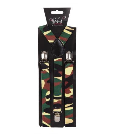 Adult Braces 96 x 2.5cm - CAMOFLAGE (Min 12) **NEW**