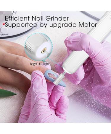 Electric Nail Drill Kit - Professional Cordless Manicure/Pedicure Set | Rechargeable 3-Speed Nail File for Thick Toenails & Cuticles - Perfect for Home & Salon Use - Buy Online on GoSupps.com