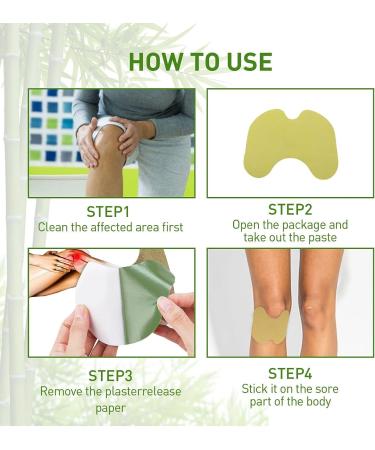Flexiknee Natural Herbal Knee Patches - Set of 24 PCS | Natural Knee Pain Relief - Buy Online on GoSupps.com