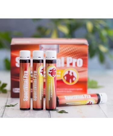 SanaExpert SportVital Pro | MULTIVITAMIN TO STRENGTH THE IMMUNE SYSTEM | with L-Carnitine Lutein and Rich in Vitamins (30 ampoules/Orange Flavor) Made in Germany. - Buy Online on GoSupps.com