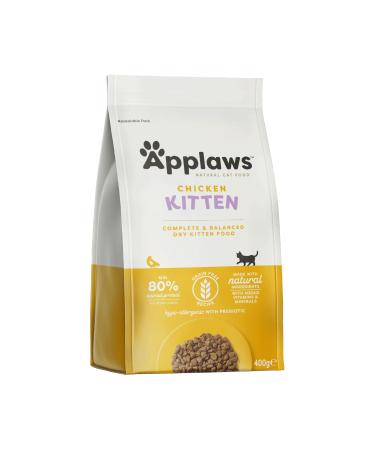 Applaws Complete Natural and Grain Free Dry Kitten Food Chicken 400g (Pack of 1) Kitten Chicken 400 g (Pack of 1)