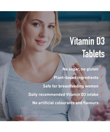 Vitamin D3 400 IU Tablets Halal Kosher Non-GMO Allergy-Friendly - 4-Month Supply for Breastfeeding Mothers - Buy Online on GoSupps.com