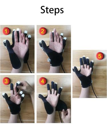 ZZBB Rehabilitation Robot Gloves Soft Resting Hand Splint for Flexion Contracture Finger Training Increase Muscle Tone Hemiplegia Left-hand X-Large - Buy Online on GoSupps.com