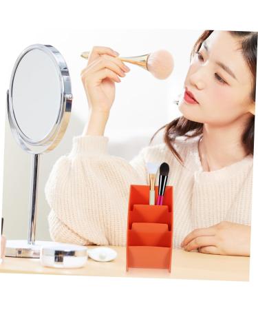 BUTIFULSIC Skin Organizer Bedroom Care Display Vanity Nail Eyeliner Makeup Case Holder Cosmetics Eye Perfume 13.00X11.40X8.70CM Orange - Buy Online on GoSupps.com