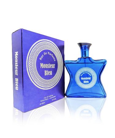 META-BOSEM Monsier Blue for Men Cologne Fresh Fragrance Eau de Parfum Natural Spray - Woody and Aromatic Scent - Holiday Gift 3.4 Fl Oz/100 Ml