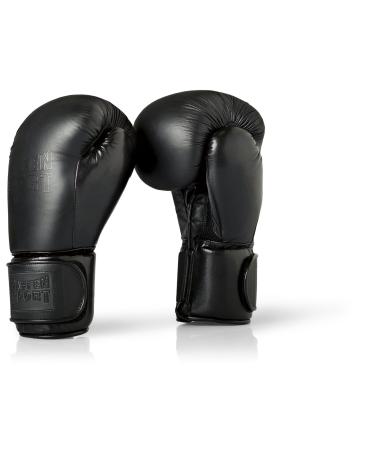 Paffen Sport Black Logo Real leather boxing gloves for sparring and training in boxing kickboxing Muay Thai K1 and other martial arts 12uz - Buy Online on GoSupps.com