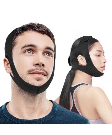 2 Pack Anti Snore Chin Strap Suoundey Professional Adjustable Strap Snoring Reduce Solution Chin Strap for Snoring Snore Stopper Breathable Sleep Aid for Men and Women
