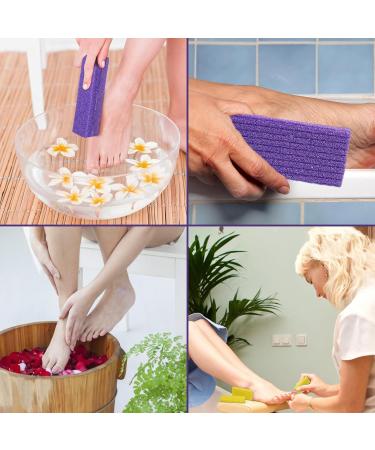 10 Pcs Pumice Stone for Feet Foot Pumice Stone Scrubber Pedicure Double Sided Exfoliation Suitable Double Sided Foot Scrub Foot Stone Ideal Suitable for Home and Beauty Salons(Yellow Purple) - Buy Online on GoSupps.com