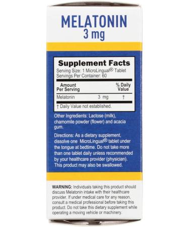 Superior Source Melatonin 3 mg - 60 MicroLingual Instant Dissolve Tablets for Better Sleep - Buy Online on GoSupps.com