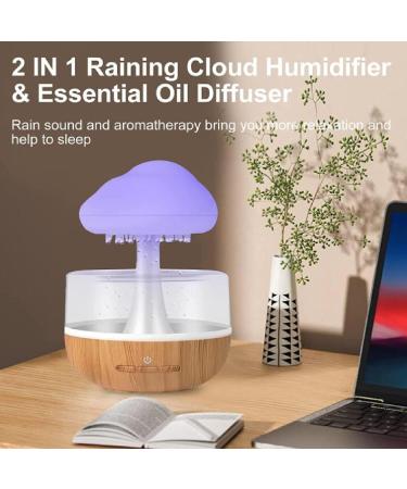 Rain Cloud Humidifier & Essential Oil Diffuser 7 Color USB Night Light Aromatherapy for Relaxation - Buy Online on GoSupps.com