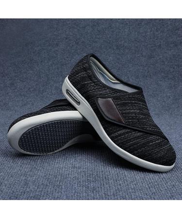 SDEQA Adjustable Diabetic Walking Shoes Memory Foam Extra Wide Swollen Sneakers for Elderly - Size 10F - Buy Online on GoSupps.com