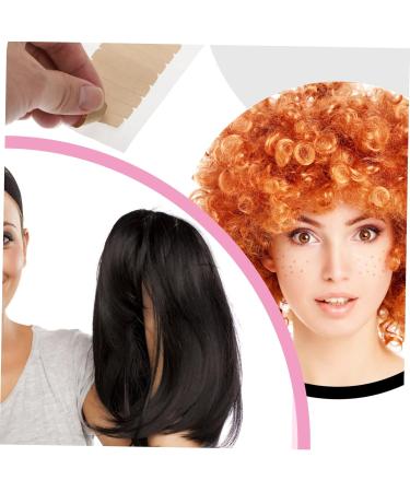 MERRYHAPY Double-Sided Tape for Hair Extensions & Wigs | Invisible Lace Wig Adhesive Strips 2x0.5cm - 5 Sheets Khaki - Buy Online on GoSupps.com