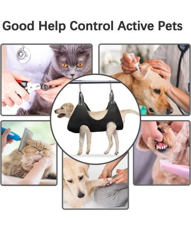 ZVBBON Dog Nail Trimming Hammock - Breathable Sling for Grooming Small & Large Dogs (L Black) - Buy Online on GoSupps.com