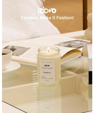 IZIDDO Vanilla Scented Candles - 10 Oz Handmade Gift Set for Home | Extra Strong Fragrance for Women & Men - Buy Online on GoSupps.com