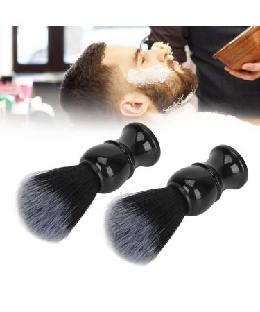 Bartb sel 2 pieces beard fine synthetic bristles trim brushes quick drying mustache foam care tool razor brush for men