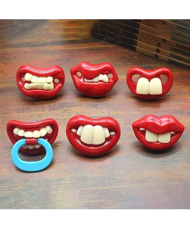 Buy Funny Buck Tooth Pacifier | Soft BPA-Free Silicone Pacifiers for Babies (3PCS) - Comical Baby Teeth Design - Buy Online on GoSupps.com
