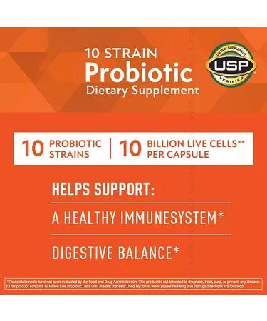 Members Mark 10 Strain Probiotic 10 Billion CFU 84 Count | Delayed-Release Capsules - Supports Digestive & Immune Health - Buy Online on GoSupps.com