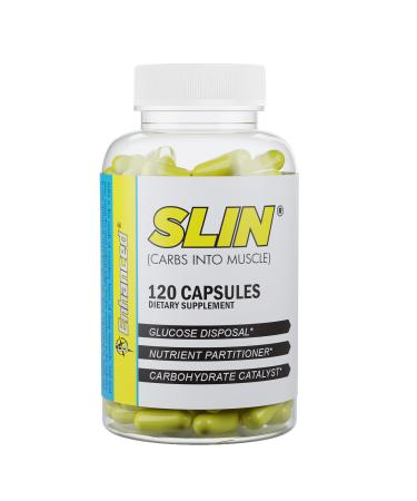 Enhanced Labs - SLIN Carb Converter & Blocker - Glucose Disposal Agent for Increased Muscle Strength for Men & Women (120 Capsules) (1) 1 Count (Pack of 1)