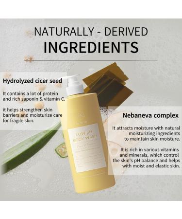 Buy Low pH Balanced Gentle Body Wash - Natural & Organic Hypoallergenic & Non-Toxic Sulfate & Paraben Free Perfect for Dry Skin - Pear Freesia 33.81 Fl Oz - Buy Online on GoSupps.com