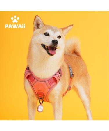 Pawaii Dog Harness for Small Dogs - Pink Adjustable Padded Reflective & Breathable with Handle - Anti-Drawing Design (Size S: 43cm-55cm) - Buy Online on GoSupps.com