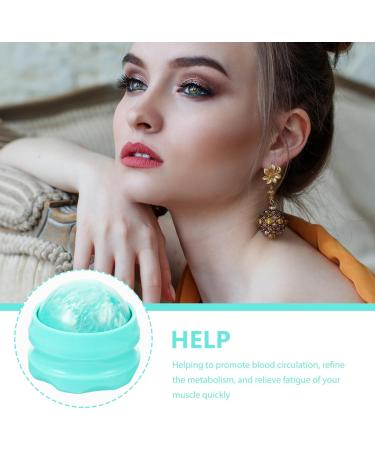 Healvian Cold Massage Scooterball Handheld Deep Tissue Ice Massage Ball for Neck Shoulder Back Knee & Feet Relieve Sore Muscles Green - Buy Online on GoSupps.com