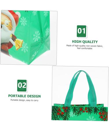 LALAFINA 12pcs Christmas Non-woven Candy Wrapping Bag Christmas Bags Candy Pouch Lamination Storage Bag - Buy Online on GoSupps.com