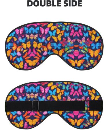 Buy SSIMOO Colorful Butterfly Sleep Mask - Adjustable Breathable & Fashionable Eye Mask for Comfortable Sleep | International Shipping Available - Buy Online on GoSupps.com