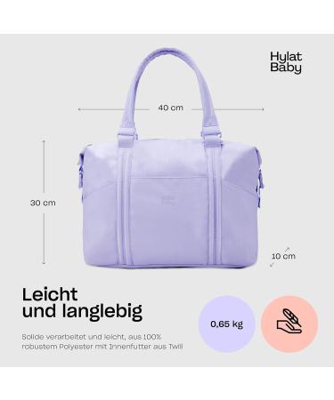 Hylat Baby Diaper Bag for Moms - Lightweight & Versatile Carrying Bag - Perfect for On-The-Go - Stylish Purple - Buy Online on GoSupps.com