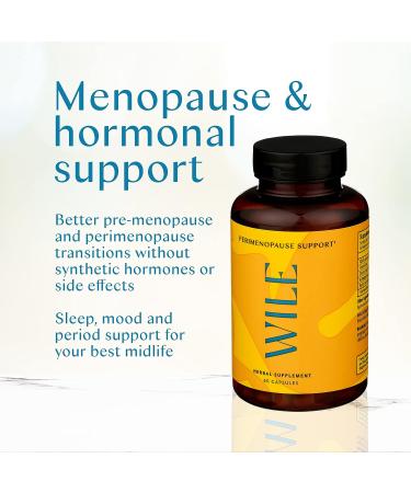 Wile Perimenopause Supplement: Menopause Support Capsules with Ashwagandha & Black Cohosh for Hormone Balance, Hot Flashes, Night Sweats, PMS & Mood - Women's Health - Buy Online on GoSupps.com