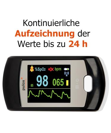 Buy Pulox PO-300 Pulse Oximeter - Color Display Alarm & Long-Term Recording Software | International Shipping Available - Buy Online on GoSupps.com
