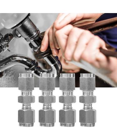 Compression Tube Adapter Quick Screw 4Pcs Straight Compression Tube Adapter for Air Pipes Oil Pipes Fittings Water Pipes( 3/ 4) - Buy Online on GoSupps.com