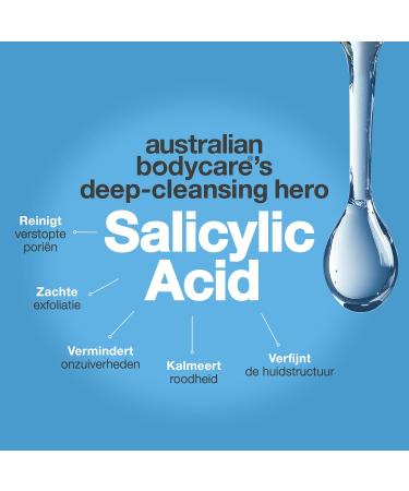 Salicylic acid toner against blackheads oily skin and large pores with 2 Salicylic acid from Australian Bodycare - Buy Online on GoSupps.com