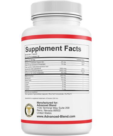 Bplex-Pro Advanced Blend with 1000mcg Quatrefolic & 1500mcg Methylcobalamin | Detox Support with Amino Acids & Intrinsic Factor | 60 Veggie Capsules - Buy Online on GoSupps.com