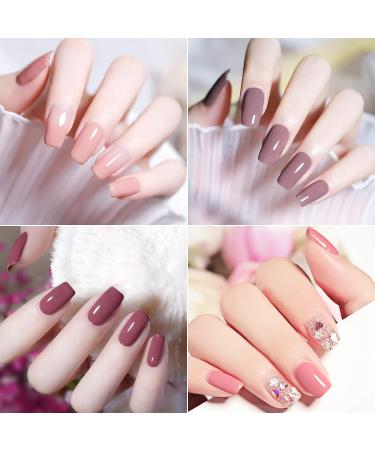 Croitout UV Gel Nail Polish Set Shellac Nail Gel Polish Colours Set Sock Off Gel Nail Polishes Set Polish Gel Nail Kit for Home DIY Manicure Nail Salon Best Gift for Women 6 x 7.3ml 6CS-005 7.3 ml (Pack of 6) - Buy Online on GoSupps.com