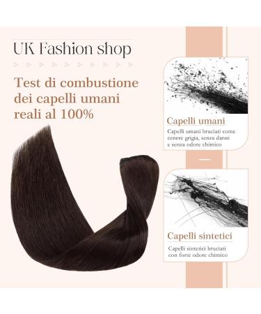 100% Remy Real Hair Clip-In Extensions - 18 Clips 40cm (#2 Dark Brown) - Thin Wefts for Natural Volume - Buy Online on GoSupps.com