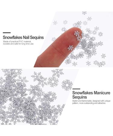 3 Boxes Christmas Nail Stickers Snowflake Nail Sequins Winter Stickers Calcomanias Para U as Nail Art Sticker for Nails Christmas Manicure Sequins Metal 3d Flash White Confetti - Buy Online on GoSupps.com