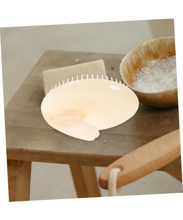Plafope Shampoo Comb Set - 2 Pcs Broad Tooth Scalp Massage Brush & Silicone Hair Peeling Tool for Ultimate Hair Care - Buy Online on GoSupps.com