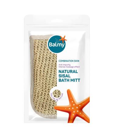 Balmy Naturel Sisal Peeling Gloves - Exfoliating Body Scrub Gloves for Smooth Skin | International Shipping Available - Buy Online on GoSupps.com