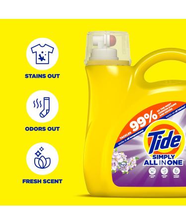 Tide Simply Clean & Fresh Liquid Laundry Detergent - Berry Blossom Scent 89 Loads 117 fl oz | International Shipping Available - Buy Online on GoSupps.com