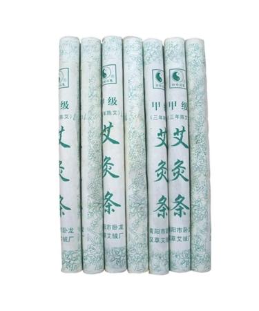 Moxibustion stick moxa sticks handmade rolls mugwort moxibusion wormwood 5 years purity 5: 1 ratio 10 per box body massage 5 years