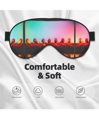 Bright Beautiful Colorful Art Print Double-Sided Eye Mask Soft and Light Blocking for Enhancing Sleep Quality - Buy Online on GoSupps.com