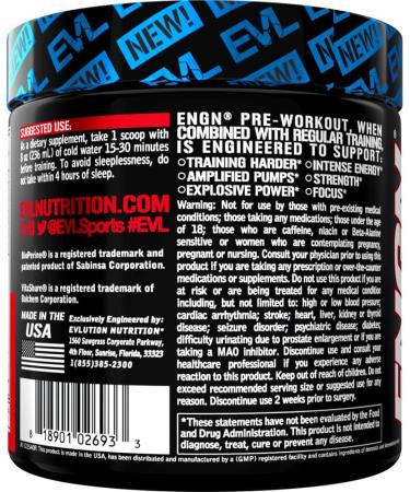 Evlution Nutrition ENGN Pre-Workout 30 Servings - Ring Candy Flavor | Energy, Power, and Focus Booster - Buy Online on GoSupps.com