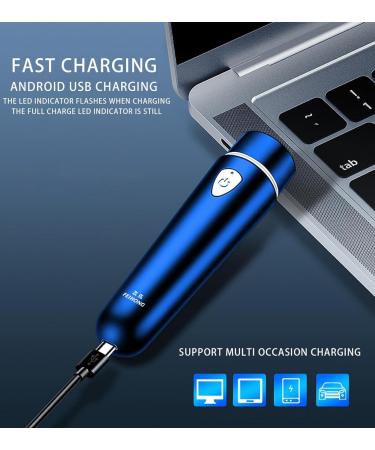 Compact Mini Electric Shaver for Men - USB Rechargeable Waterproof Beard Trimmer | Travel-Friendly Wet & Dry Use Black - Buy Online on GoSupps.com