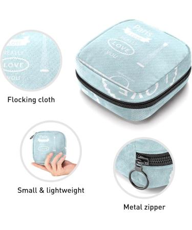 Women's Eiffel Tower Portable Period Kit - Stylish Storage Pockets for Feminine Products - I Love Paris Design - Buy Online on GoSupps.com