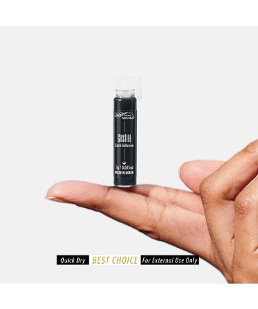 Strip Lash Glue CILSTITE Black 0.07oz (6pcs) - Latex Free Eyelash Adhesive with Strong Hold for Individual Lashes - Safe for Skin - Buy Online on GoSupps.com